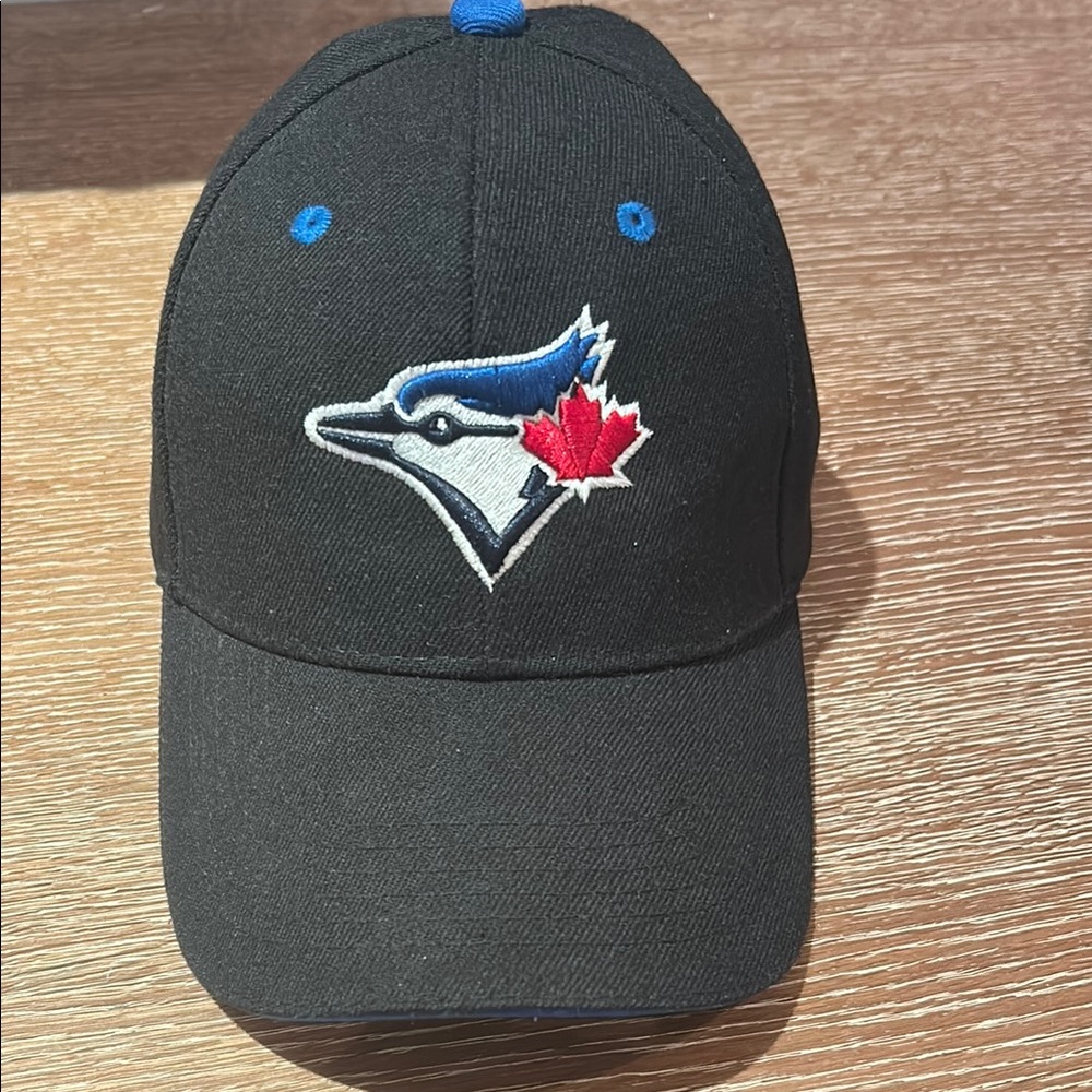 Black Cap with Blue Jay Logo